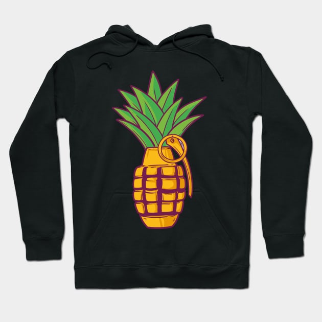 Pineapple Bomb Grenade Vitamine Hoodie by Shirtbubble